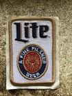 Vintage Miller Lite Embridered Patch 2   x3    Rare Gold Trim Nos