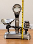 Vintage Detecto-graham Balance Scale W  3 Weights   Metal Scoop Antique