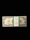 100   2  Two Dollar Bills   2 Bill  - Uncirculated Sequential - Buy More   Save