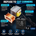 200w Voltage Converter Transformer 220v To 110v Step Down Travel Adapter Us Plug