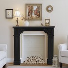 Modern Fireplace Mantel Freestanding Surrounds Mantel For Fireplace  Waterproof