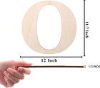 12 Inch Wooden Letter  Smooth Surface Wood Letters For Wall Decor  1 5 Inch Blan
