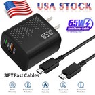 65w Super Fast Wall Charger Adapter   Usb-c Cable For Samsung Galaxy S21 22 23