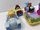 Lot Of 5 Little People Disney Princess Wheelies Ariel Rapunzel Snow White Tiana