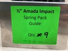 Lot Of 9 Amada Impact 1 2  Spring Pack Guide Turret Punch Press Tooling