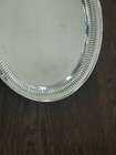 19 In  Vintage Silver Plate Platter Serving Tray  -ornate Edging
