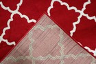 2 x8  Red Contemporary Trellis Modern Geometric Area Rug - 635