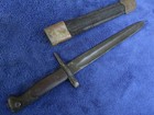 Original Antique M1871 87 Vetterli Shortened Bayonet And Scabbard Maker Terni