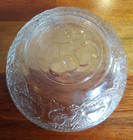Vintage Clear Pressed Glass Indonesia Embossed Bowl Fruit Dish