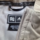 Adidas Golf Windbreaker Mens Xl Beige Quarter Zip Pullover Jacket Marks 