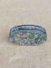 Vintage Sterling Silver Elm Abalone Inlay Oval Shape Pill Box Mexico 13 3 G