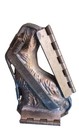 T C Weygandt Rabbit Chocolate Mold Hinged Silver 6 25 Inch Metal Usa 245