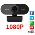 1080p Full Hd Usb Webcam For Pc Desktop  Laptop Web Camera With Microphone Black