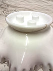 Stunning Fenton Milk Glass Silvercrest 3 Horn Epergne White Parts  Vintage 