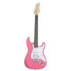 Full-size Pink Electric Guitar Starter Package With Portable Amp And Accessories