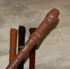 Recorder Instrument Lot    x7  Vintage Wood Cambridge W  Germany Gia Lyons Aulos