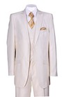 New 2 Button Men s Slim Fit Wool Feel Suit With Matching Vest   Pants 5702v2