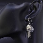 Southwestern Sterling Silver 925 Earrings  Native American Feathers Dangles