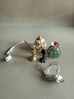 2 Vintage Dollhouse Miniature Table Lamps  12v  Wired  For Repair