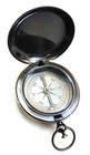 Vintage Handmade Push Button Compass Antique Brass Compass Pocket Style Gift