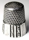 Antique Simons Bros  Sterling Silver Thimble     fluted Octagon     C1890s