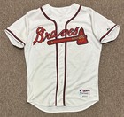 2005 Mike Hampton Atlanta Braves Signed Game Used Home Jersey  32 Mlb Hologram