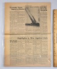 Rare Original 1945 Stars And Stripes Newspaper May 8 Ve Day It s Over Over Here