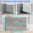 71  Inch Baby Safety Gate Pet Dog Fence Child Walk Thru Security Door Extra Wide
