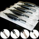 Up To 100x Sterile Disposable Tattoo Needle With Tube 3 4 Grip And Tip