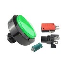 1pc Arcade 60mm Round Push Buttons Illumilated Led Light With Microswitch