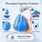 Water Drop Squishy Fidget Toy     Slow Rising Glitter Stress Ball For Stress 