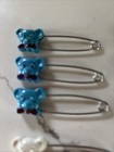 Lot Of 17 Vintage Gerber Animal Diaper Safety Pins Bears Ducks Turtles Crafts