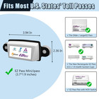 Ez Pass Holder For Windshield -toll Pass Transponder For Most Us States - Easy T