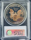 1997 American Silver Eagle  ase   1 Pcgs Pr69 Dcam Dark Fields And Amber Toned 