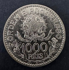 1913 A Brazil 1000 Reis Silver Coin -- Lustrous Au - 1 Yr Type Coin