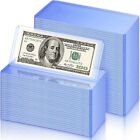 100 Pack pvc Material  Paper Money Holder Storage Us Note Bill Dollar Free Ship