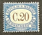 Travelstamps  San Marino Stamps Scott  j22  C 20 Mint Original Gum Hinged