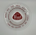 Pearl Beer Glass Ash Tray Brewed Spring Water From The Country Of 1100 Springs