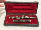 Antique 19th Century 6-key Ebony Piccolo Simple System W  Original Case Plays