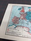 Vintage Europe 1360-1400 Collectible Map  Historical Atlas