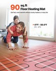 Vevor 90 Sqft Self-adhesive Mesh Floor Heating Mat 120v With Thermostat