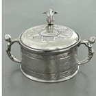 Vintage Askvoll Brug Norway Cast Pewter Butter Tureen Ab22