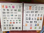 Lot Of China Stamps On Album Pages paper