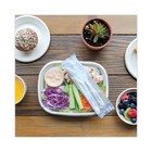 World Centric Aspstn Tpla Knife fork spoon napkin Cutlery - White  250 ct  New