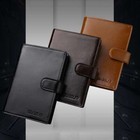 Leather Billfold Wallet Holder Travel Passport Rfid Blocking Id Card Case Cover