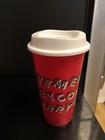 Starbucks 2019 Merry Coffee Red Reusable Hot Cup Grande 16oz