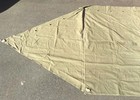 U s  Army M1942 Shelter Half Pup Tent Original Wwii Ww2 Wooden Poles 1944 Dated