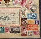 1960 Uar Egypt Philatelic Crusade Peace Rainbow Stamps Cover Reg