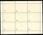 British India 1900 4 Annas Court Fee Stamp Sheet Specimen Mint N180