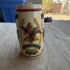 1983 Anheuser-busch Bud Light  baron  Clydesdale Beer Stein Made By Ceramarte